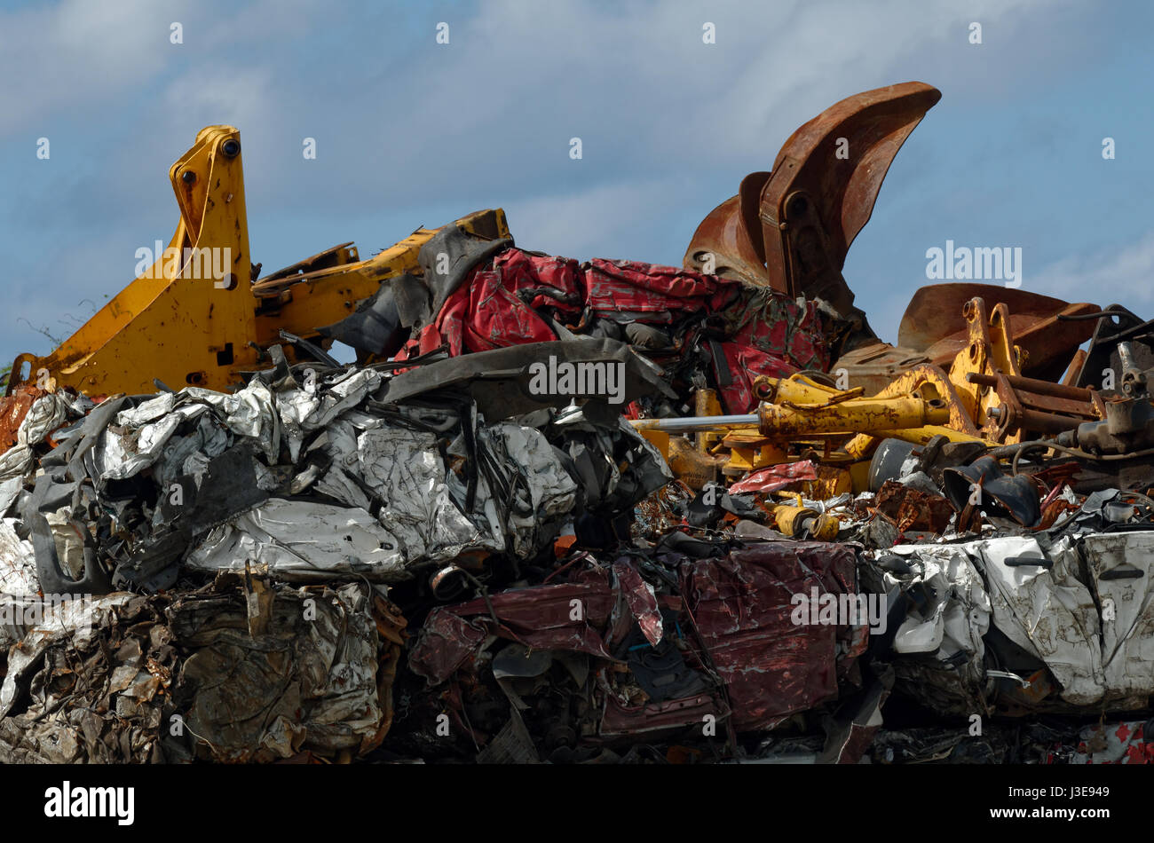 Innerhalb eines lokalen Auto Leistungsschalter und verwertungsbetrieb, La Reunion Stockfoto