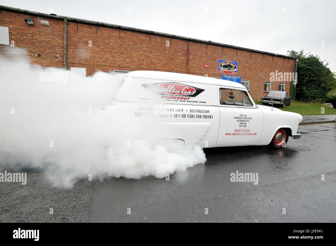 1950 Ford Courier Shop LKW für eine benutzerdefinierte Kfz-Werkstatt Stockfoto