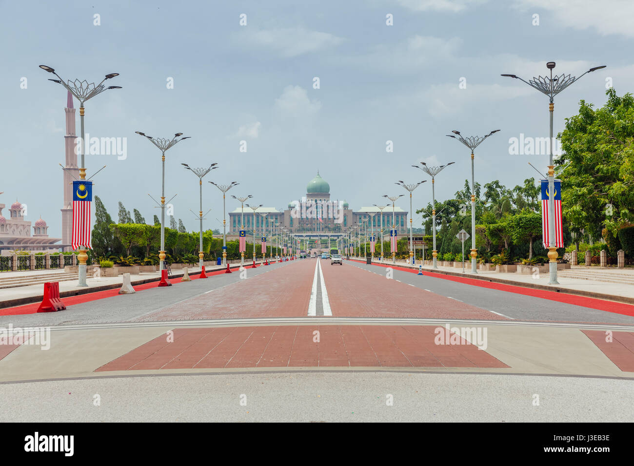 Perdana Putra, Büro des Premierministers von Malaysia, Putrajaya. Stockfoto