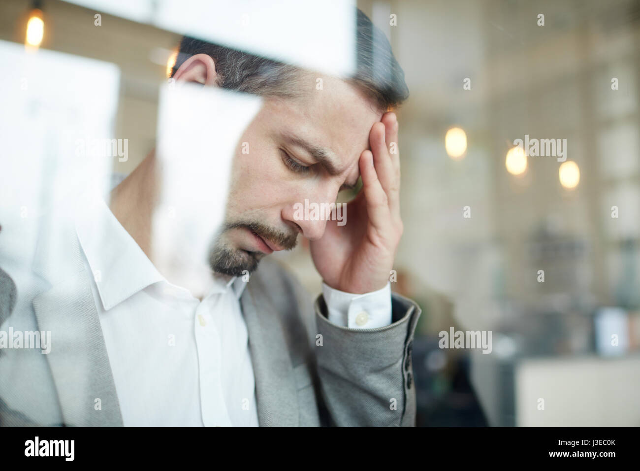 Müde Menschen Stockfoto