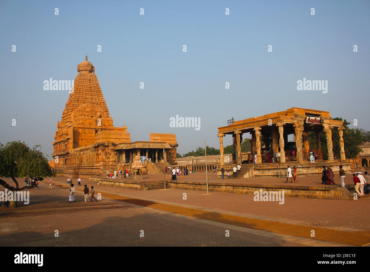 Große Tempel, Thanjavur, Indien, UNESCO Weltkulturerbe Stockfoto