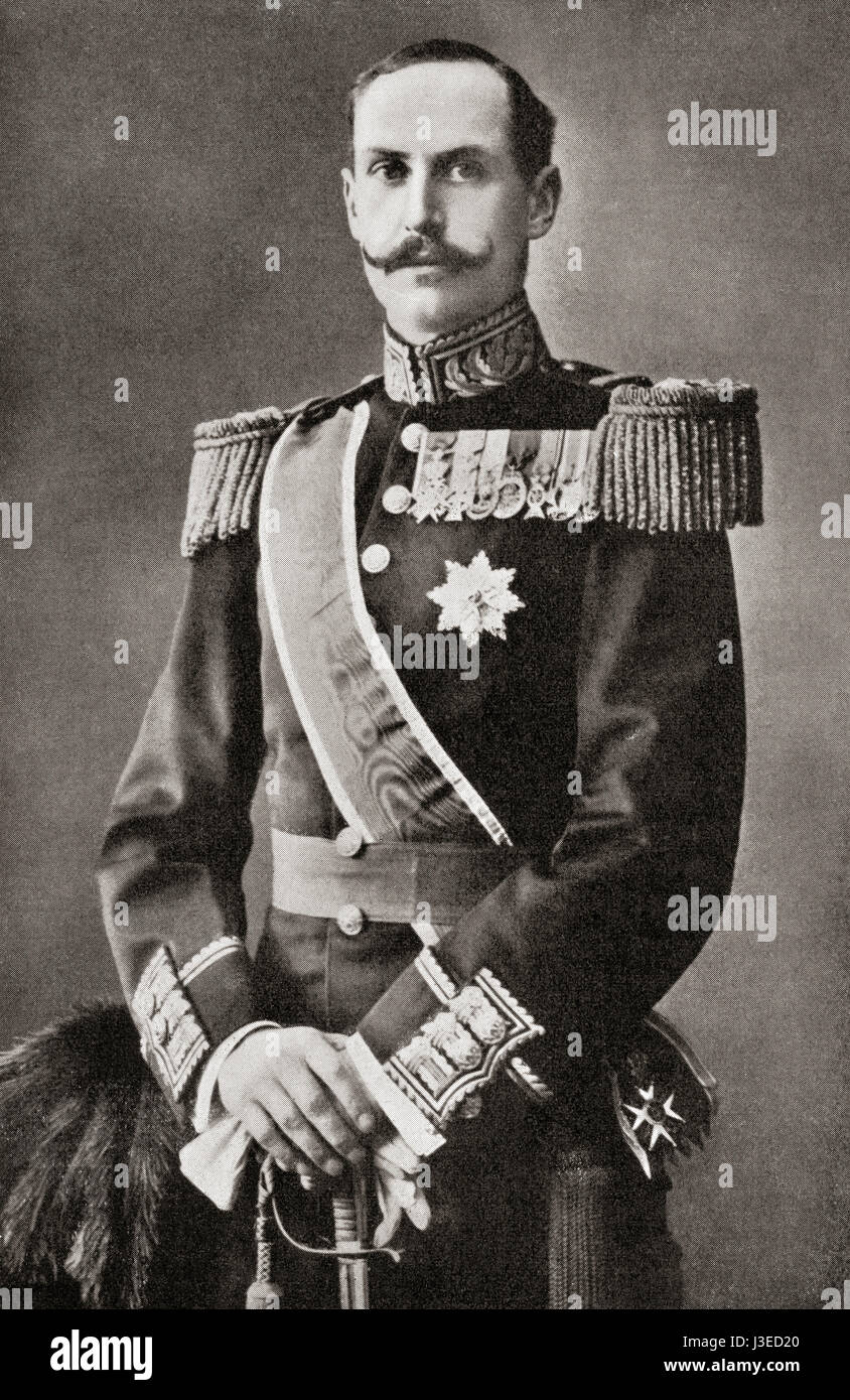 Haakon VII, 1872-1957, bekannt als Prinz Carl von Dänemark bis 1905. Dänischer Prinz, der erste König von Norwegen nach Auflösung der Union mit Schweden 1905 wurde.  Hutchinson Geschichte der Nationen veröffentlichte 1915. Stockfoto