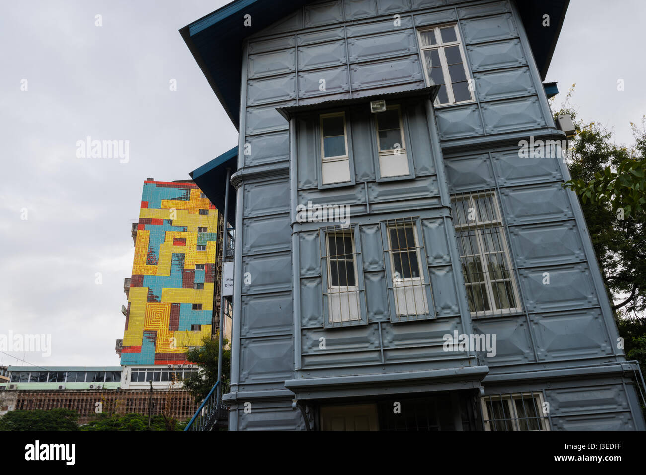 Das eiserne Haus in Mosambiks Hauptstadt Maputo Stockfoto