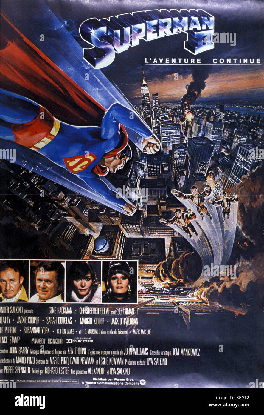 Superman 2 Jahr: 1980 USA Regie: Richard Lester Movie Poster (Fr) Stockfoto