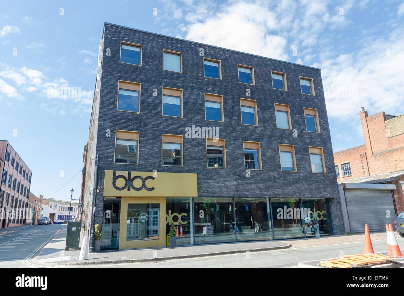 Bloc Budgethotel in Caroline Street im Jewellery Quarter in Birmingham Stockfoto