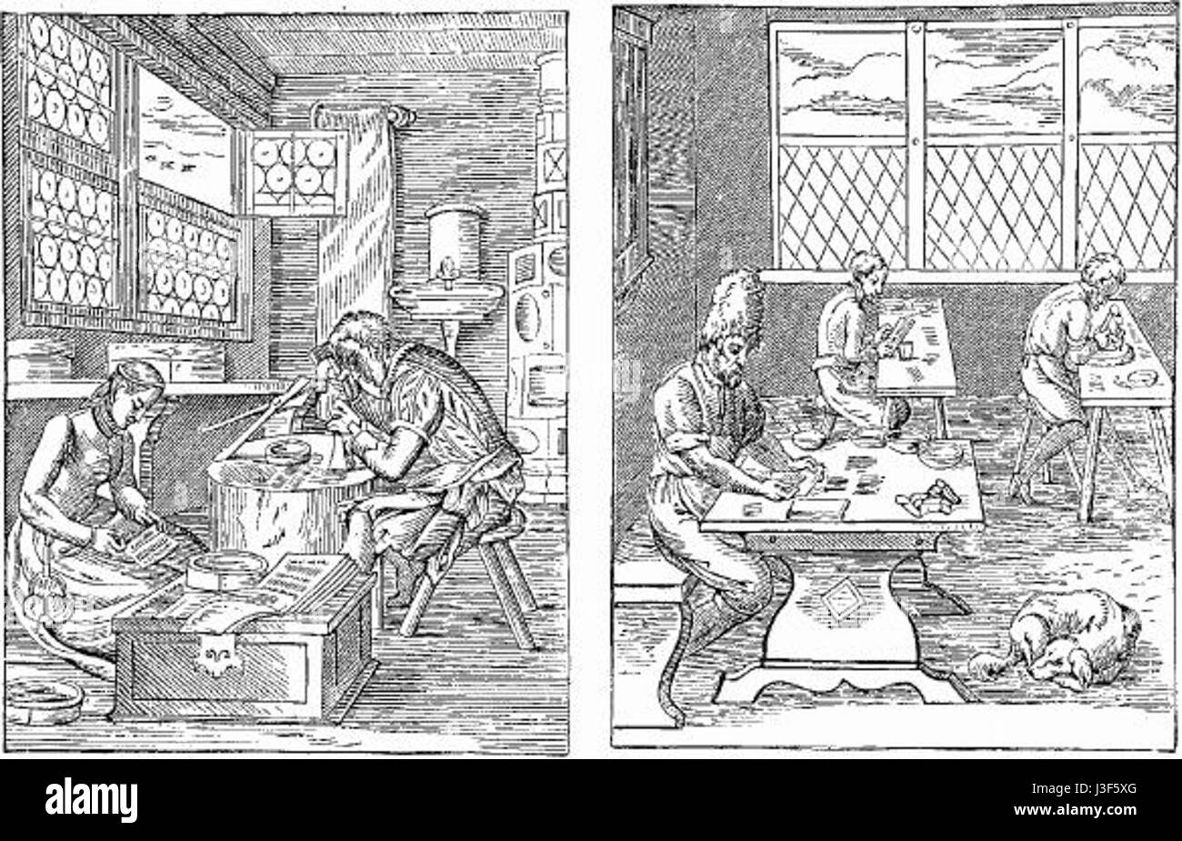 FAC Gleichnisse der Gravur auf Holz Stockfoto