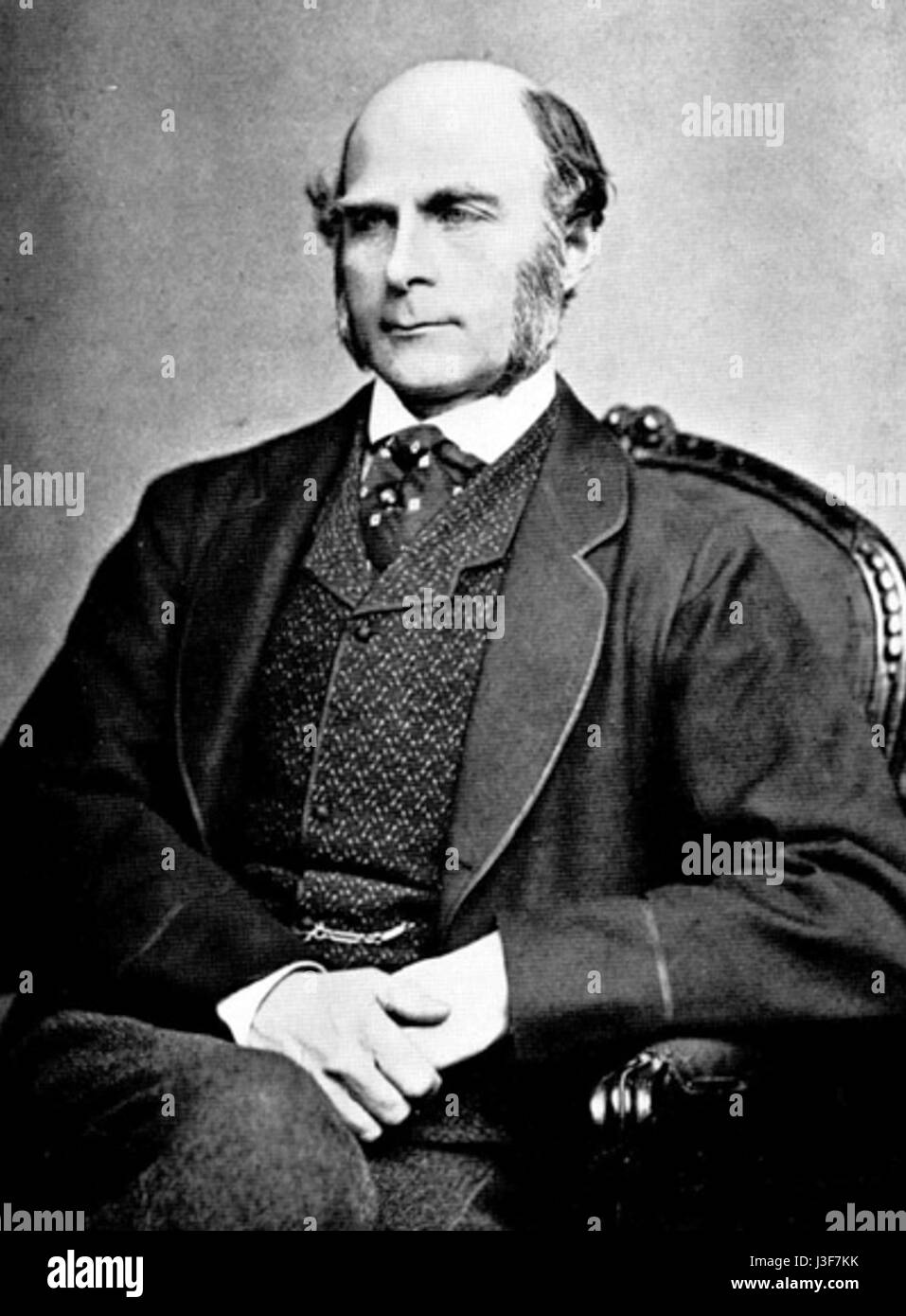 Francis Galton 1850er Jahre Stockfoto