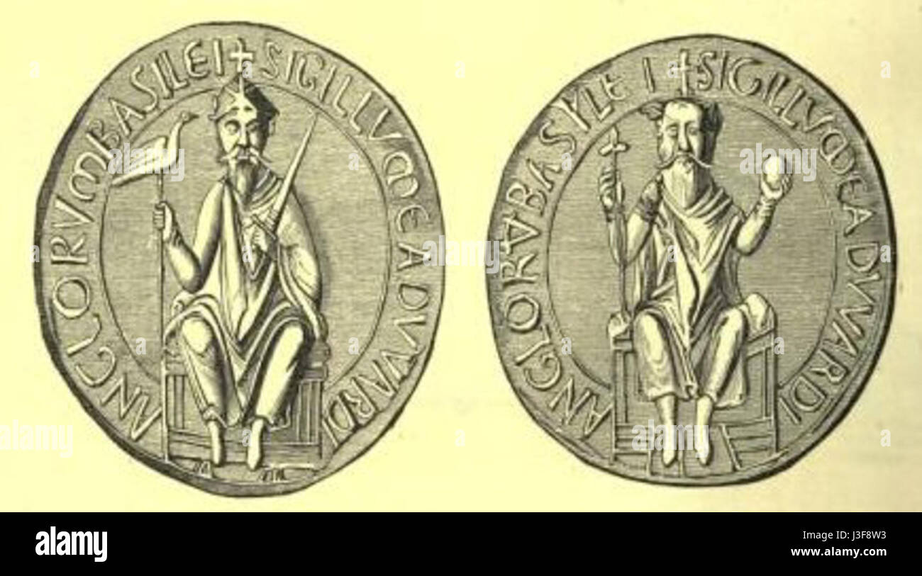 Geschmiedete Siegel von Eduard dem Bekenner Stockfoto