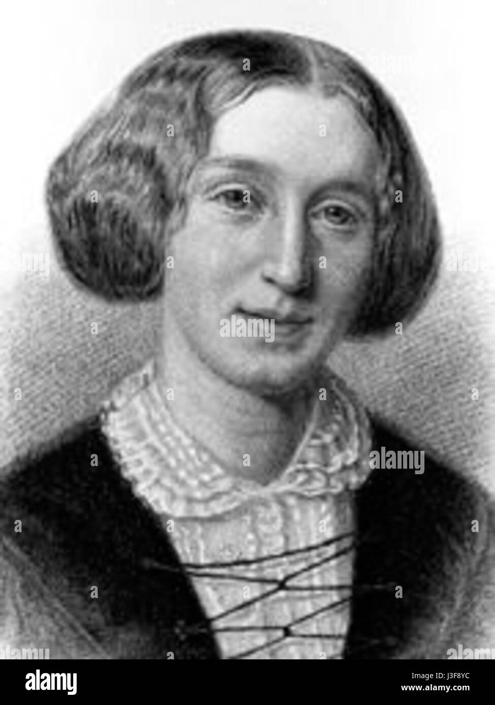 George Eliot war der Pseudonym von Mary Ann Evans, einer englischen Schriftstellerin und Dichterin, die für ihre Realismusromane bekannt ist, darunter *Middlemarch* und *Silas Marner*, die komplexe soziale und moralische Themen erforschen. Stockfoto