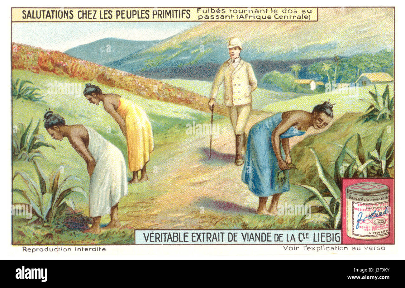 Fula Gruß ritual Stockfoto