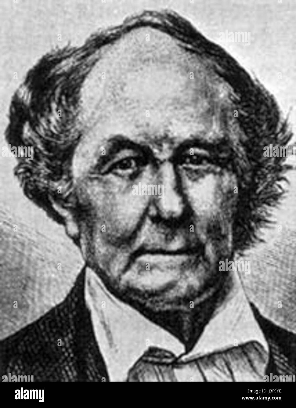 Friedrich Wilhelm August Argelander war ein deutscher Astronom, der für seine Arbeiten zur Sternkatalogisierung und seine Beiträge zur astronomischen Wissenschaft im 19. Jahrhundert bekannt war. Stockfoto