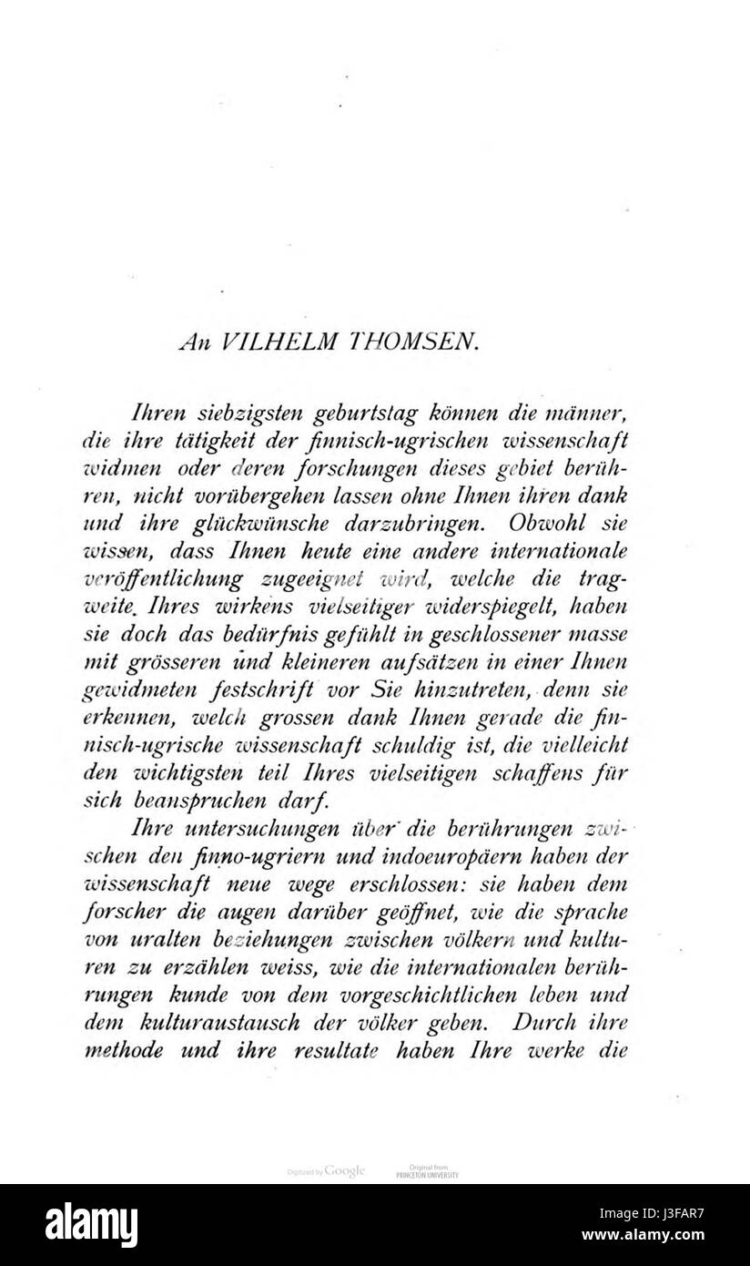 Noch Ugrische Forschungen 12 000F Stockfoto