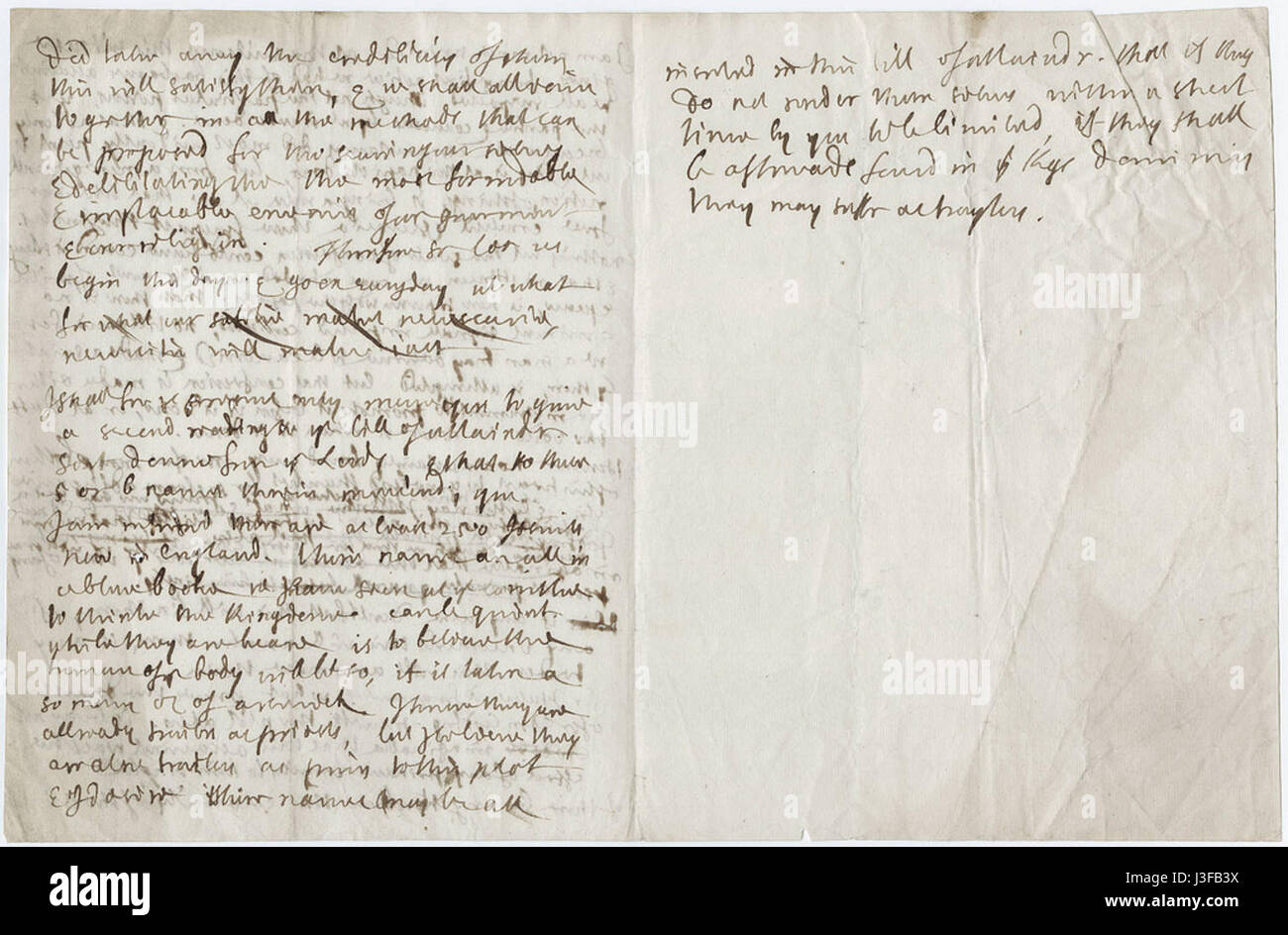 Flickr Beinecke Flickr Labor (Entwurf einer Rede über den Mord an Sir Edmund Berry Godfrey und Popish Plot) Stockfoto