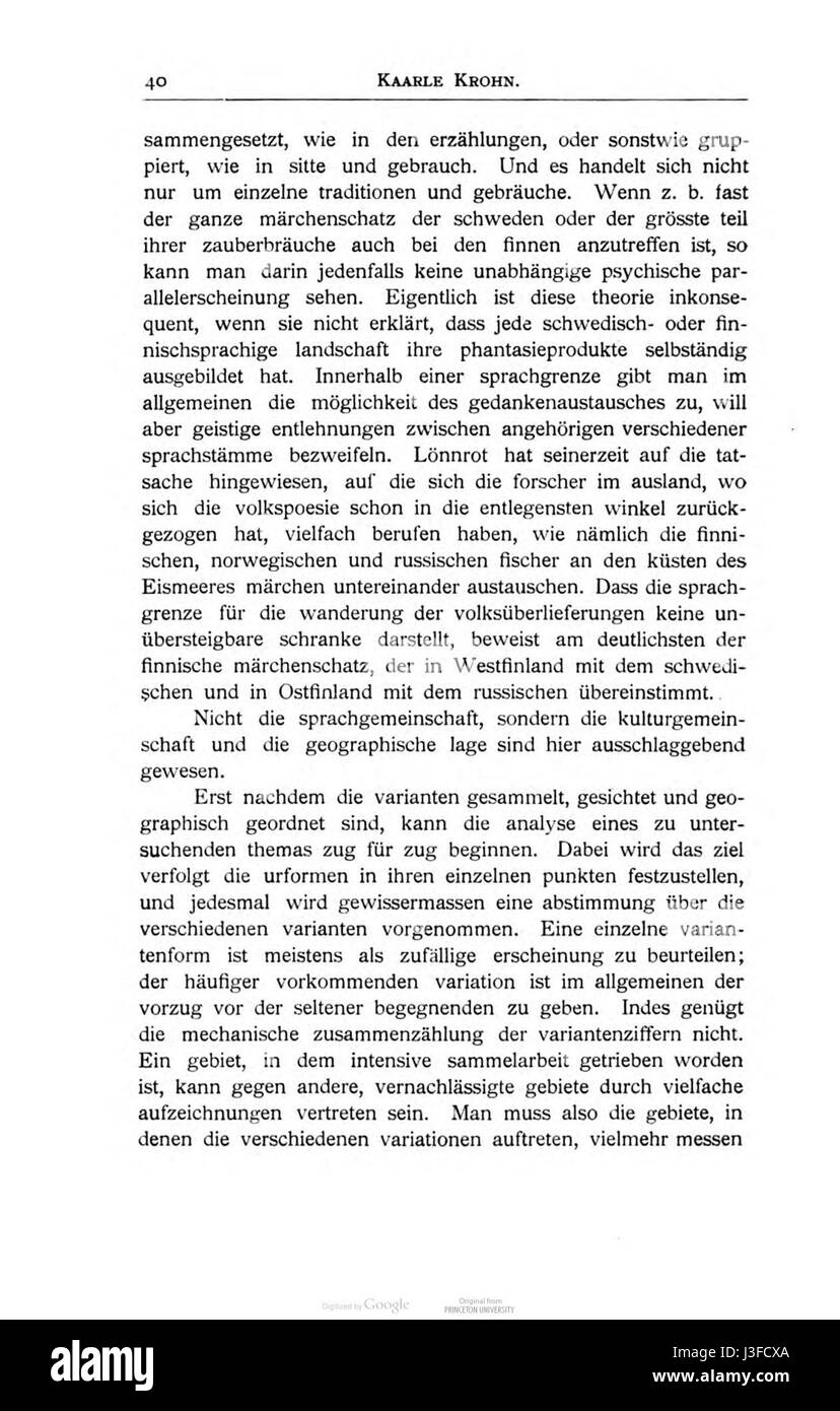 Noch Ugrische Forschungen 10 040 Stockfoto