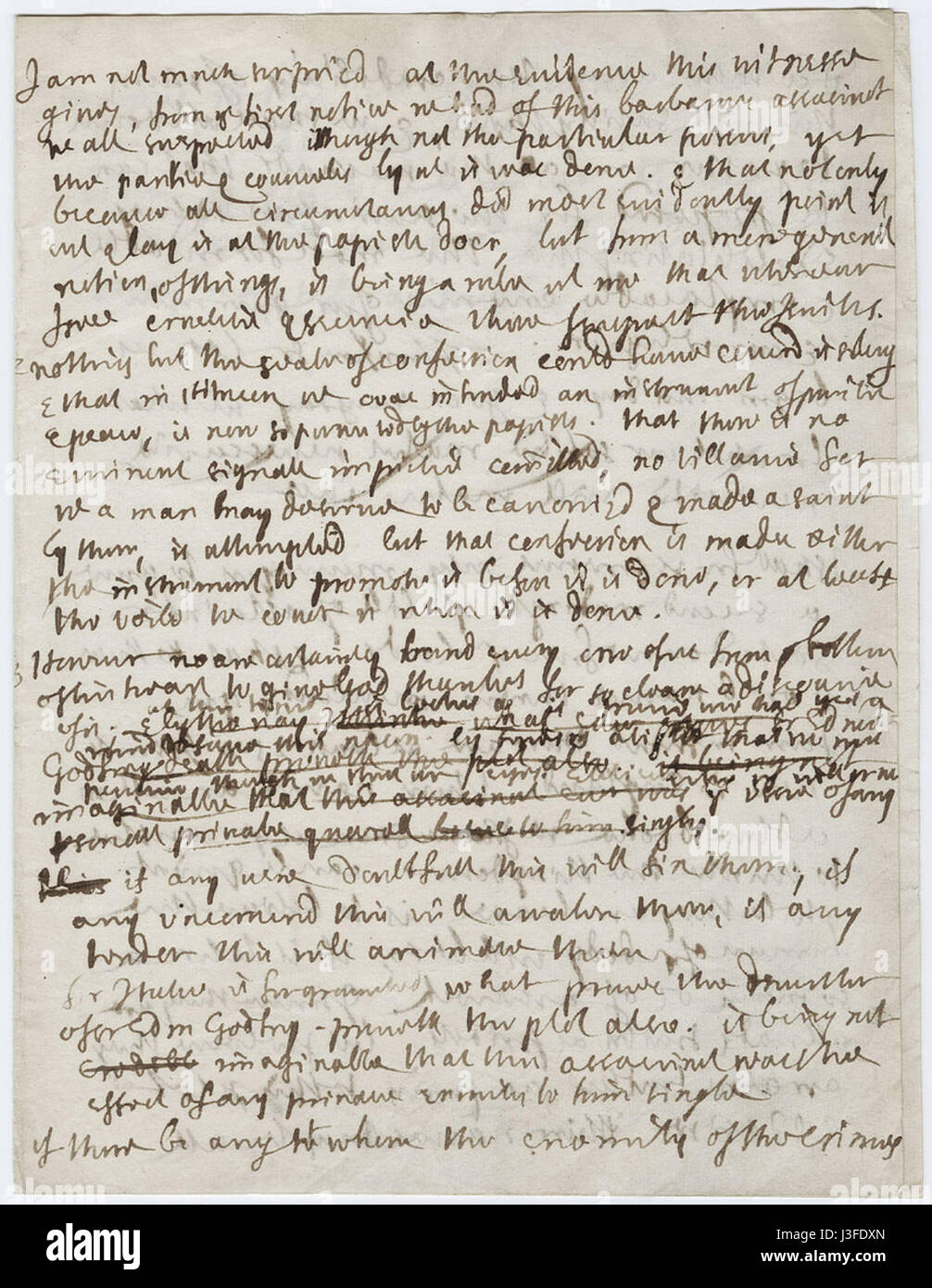 Flickr Beinecke Flickr Labor (Entwurf einer Rede über den Mord an Sir Edmund Berry Godfrey und Popish Plot) (1) Stockfoto