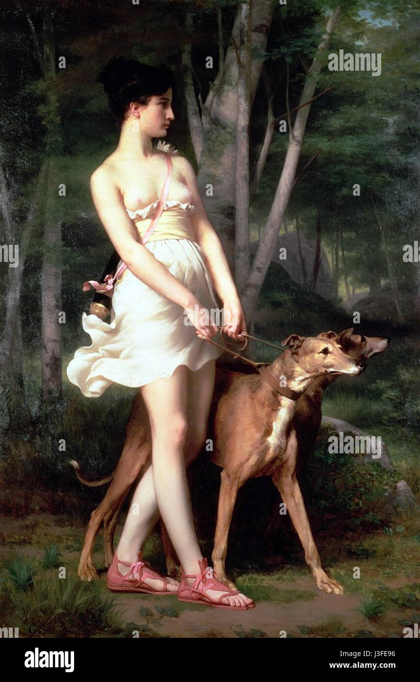 Gaston Casimir Saint-Pierre Diana die Jägerin Stockfoto