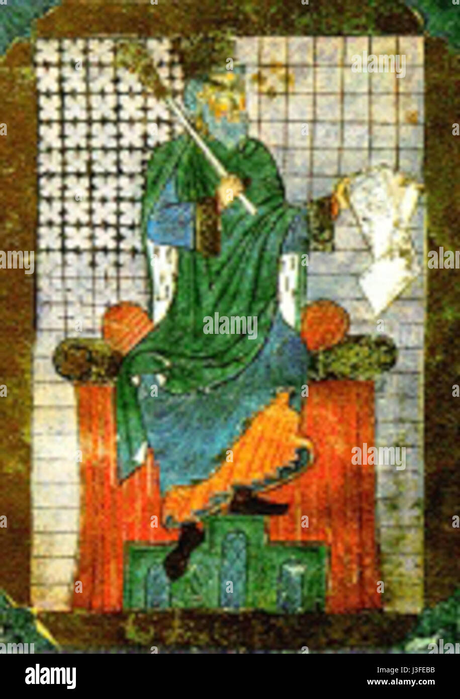 Fernando I. von Kastilien war ein spanischer Monarch aus dem 14. Jahrhundert, bekannt für seine Herrschaft im Königreich Kastilien, die wichtige politische und territoriale Veränderungen im mittelalterlichen Spanien beinhaltete. Stockfoto