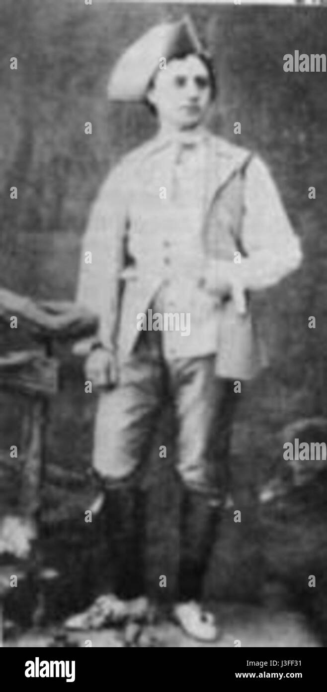 Fille Mal Gardee ist ein Ballett von Jean Dauberval, das 1789 erstmals aufgeführt wurde. Dieses Werk von Colas Pavel Gert aus dem Jahr 1865 bezieht sich wahrscheinlich auf eine Performance oder künstlerische Darstellung des Balletts und zeigt seine Themen Liebe, Freiheit und Unfug. Stockfoto