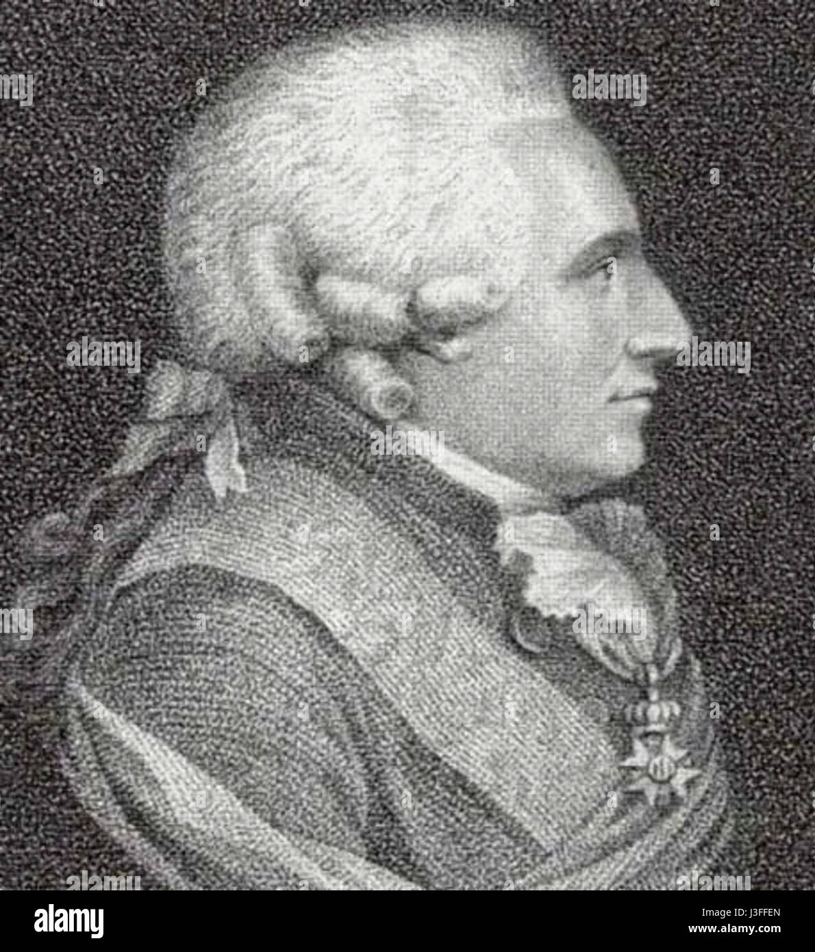 Frederick William von Hessenstein c 1785 von Hofs Stockfoto