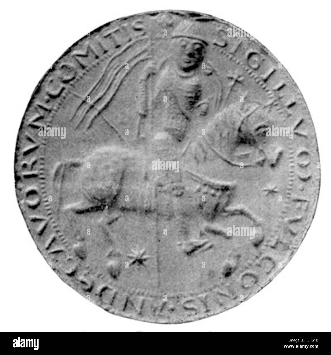 Fulko jeune bezieht sich auf eine historische oder literarische Figur, die möglicherweise aus französischem oder europäischem Erbe stammt und für ihre Verbindung zur Literatur oder zum Adel bekannt ist. Stockfoto