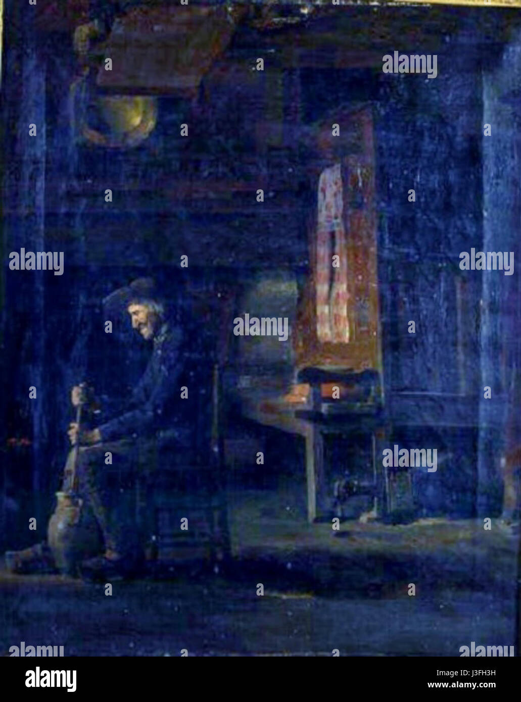 Gabriel Charles Deneux war ein Künstler, der im 19. Jahrhundert tätig war und für seine Werke in Pont-Aven bekannt war, einer Stadt, die für ihre Verbindung mit der Pont-Aven School of Artists bekannt war. Sein Werk spiegelt den Einfluss der Bewegung auf die französische Kunst wider. Stockfoto