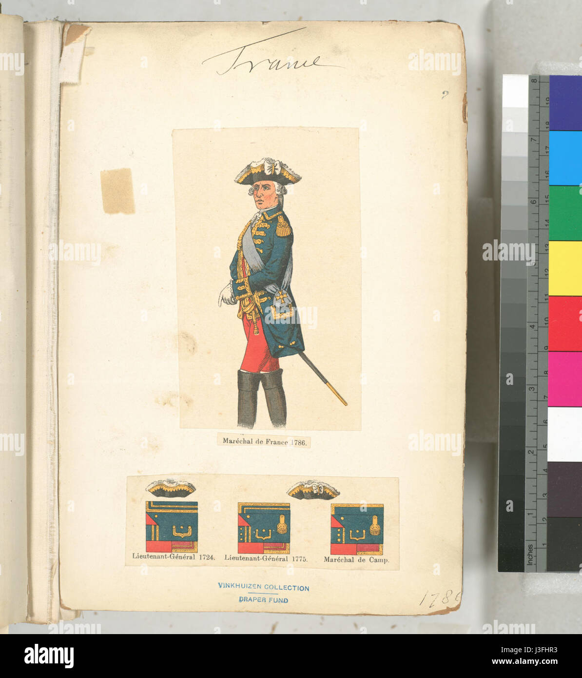 Dies bezieht sich auf eine Periode der französischen Geschichte, insbesondere von 1786 bis 1789, die zur Französischen Revolution führte. Die Zeit war geprägt von politischen, sozialen und wirtschaftlichen Umbrüchen in Frankreich. Stockfoto