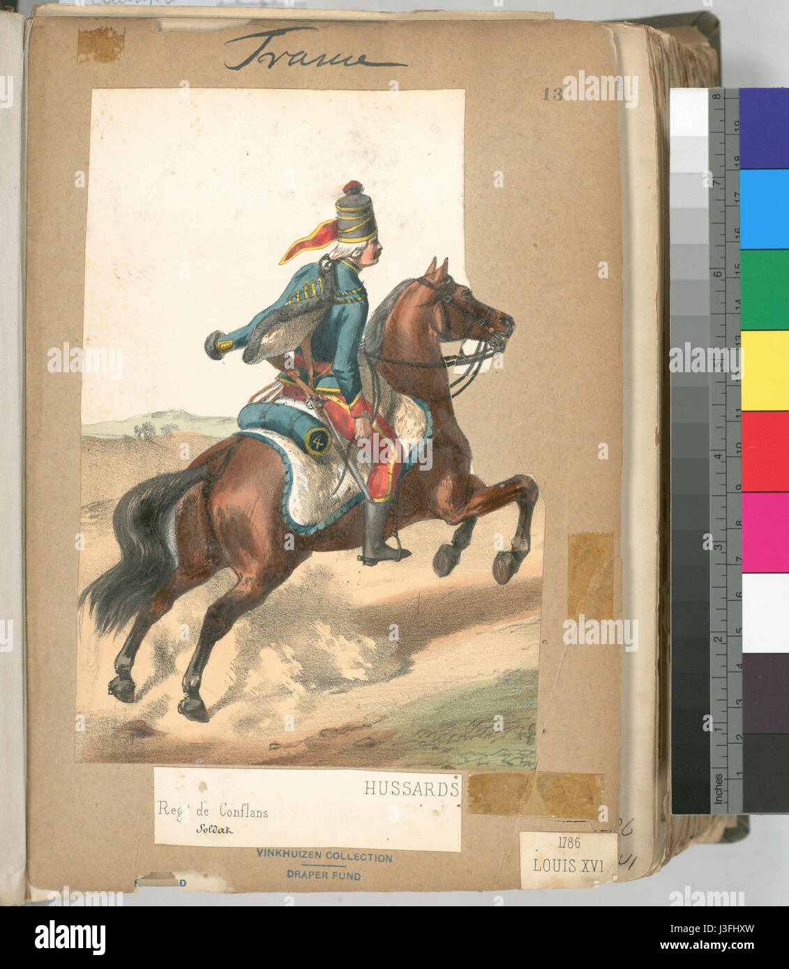 Eine Sammlung historischer Bilder aus Frankreich aus den Jahren 1786 bis 1789, die wichtige Momente der Französischen Revolution festhalten. Stockfoto