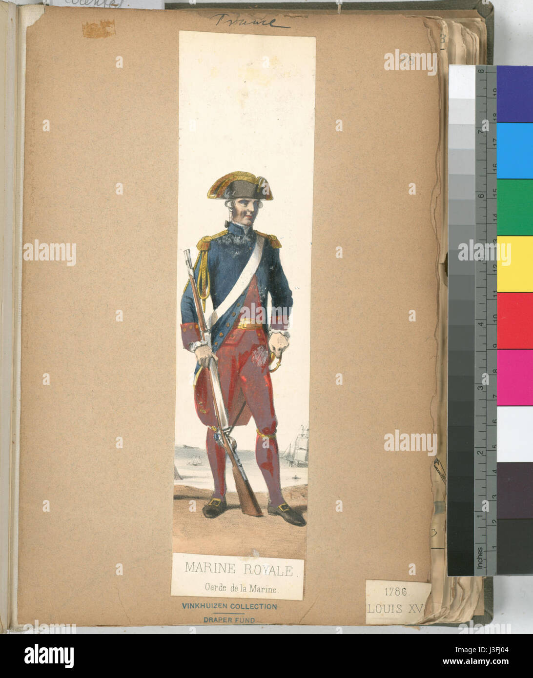 Diese Sammlung aus dem Jahr 1786-1789 liefert einen historischen Schnappschuss Frankreichs während der Vorrevolutionärzeit und gibt Einblicke in das politische und soziale Klima der Zeit. Stockfoto