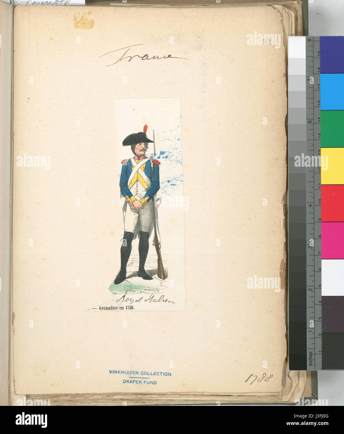 Dies bezieht sich auf eine Periode der französischen Geschichte, insbesondere im späten 18. Jahrhundert, die zur Französischen Revolution führte. Die Jahre 1786 bis 1789 waren entscheidend für die Gestaltung der politischen und sozialen Unruhen in Frankreich. Stockfoto