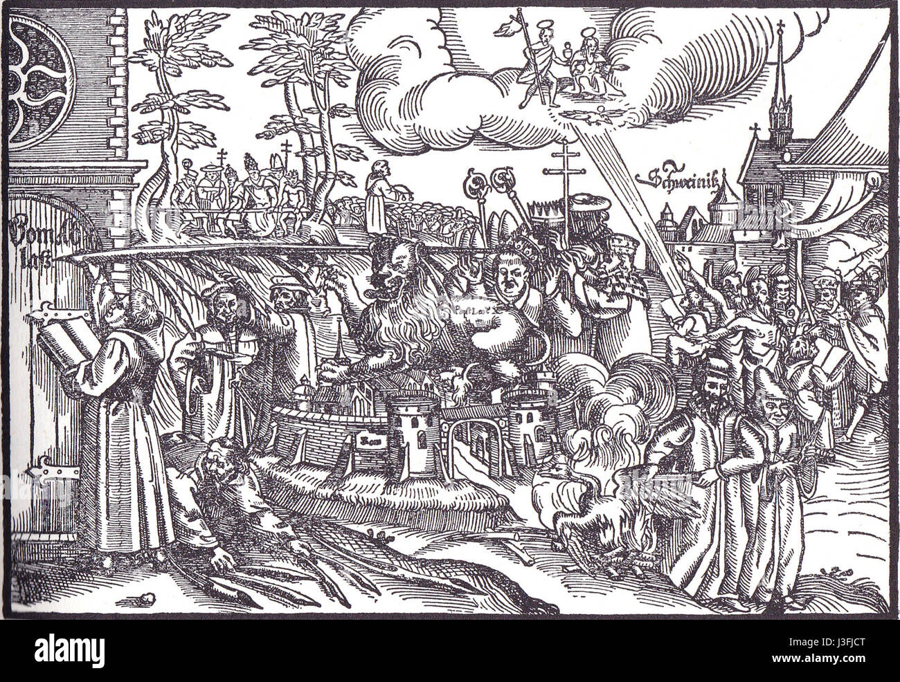 Fredericks Traum ist eine künstlerische Darstellung einer visionären oder phantasievollen Traumlandschaft. Das Stück fängt Themen wie Aspiration, Fantasie und Surrealismus ein. Stockfoto