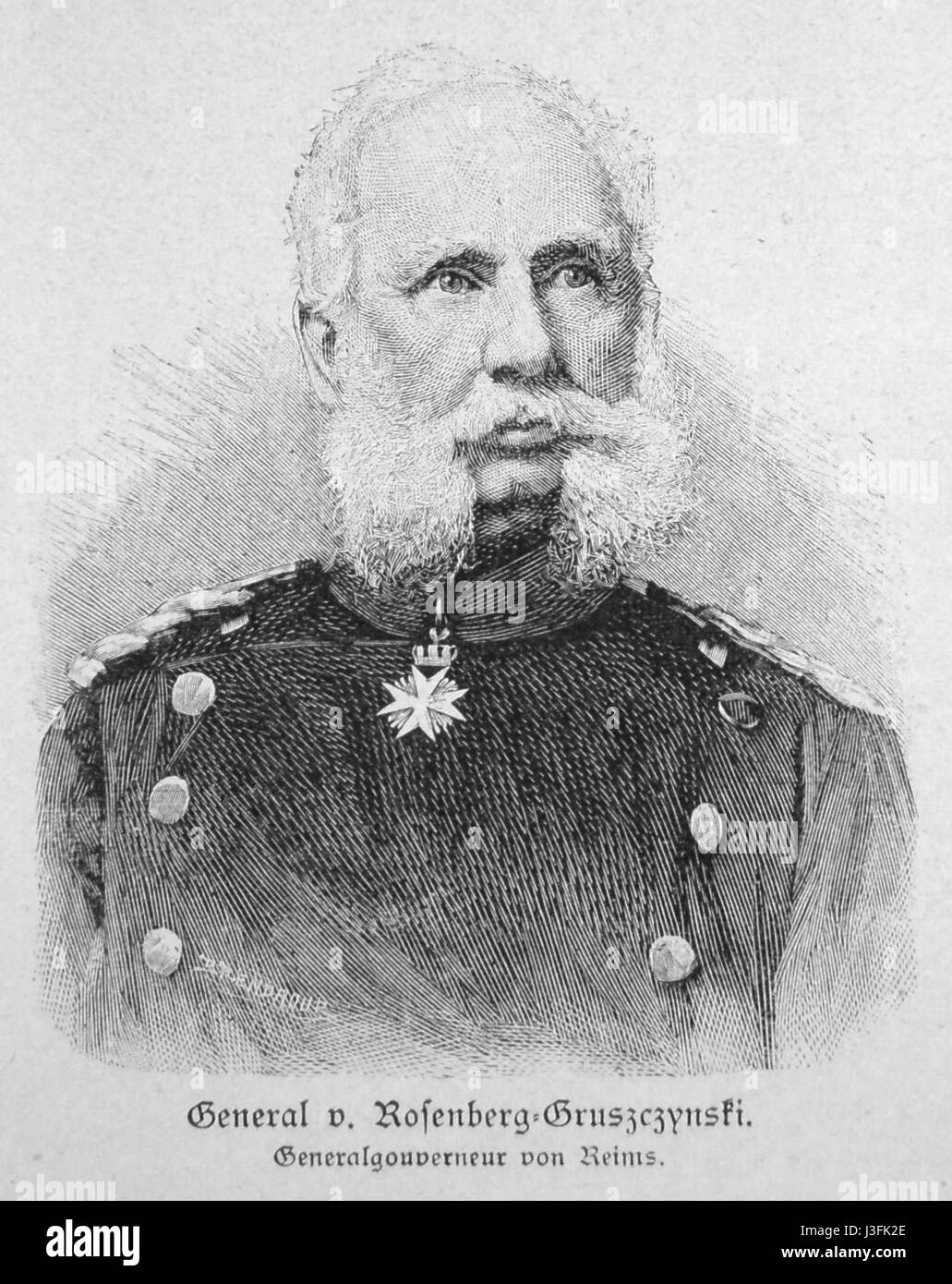 General von Rosenberg-Gruszczynski Stockfoto