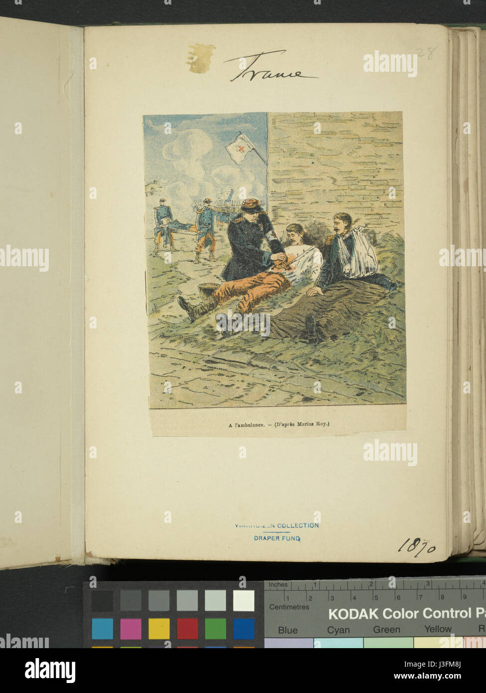 Dieser Bezug bezieht sich auf ein historisches Werk, das 1870 mit Frankreich in Verbindung gebracht wurde und möglicherweise Ereignisse wie den Deutsch-Französischen Krieg behandelt, der einen bedeutenden Einfluss auf die französische Geschichte und die europäische Politik hatte. Stockfoto