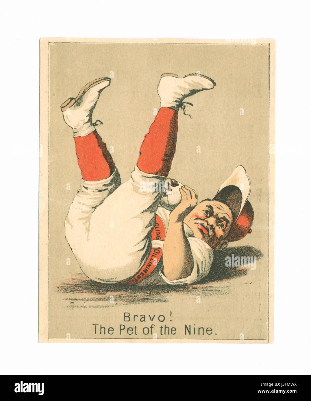 Fünf Karten in der Farbe von Gurgeln Öl Liniment c. Bravo! Das Tier von den neun (NYPL b13537024 56349) Stockfoto