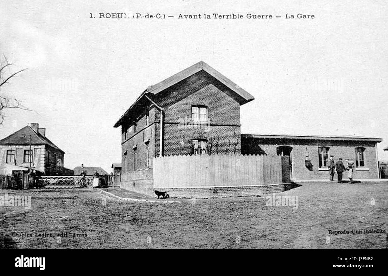 GareRoeux1900 Stockfoto