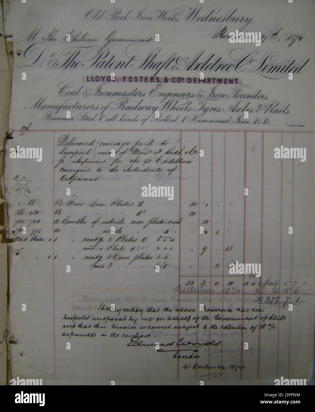 Factura 02 Stockfoto