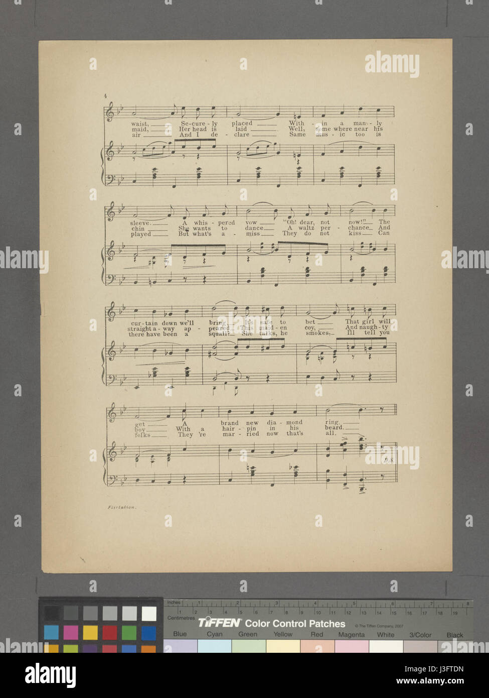 Flirt (NYPL Hades 1926605 1954838) Stockfoto