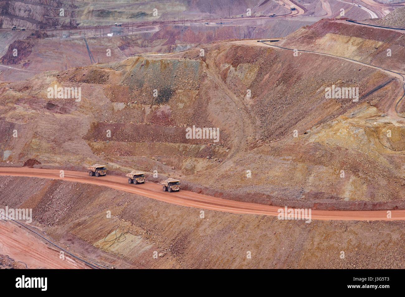 Freeport-Mcmoran Copper Mine, Arizona USA Stockfoto