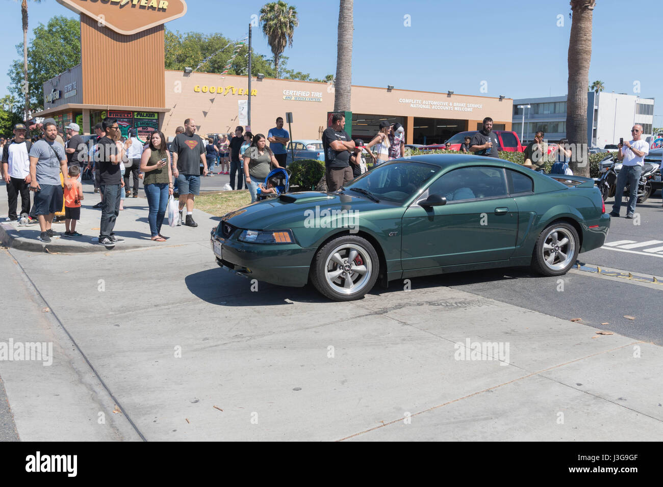 Buena Park, USA - 30. April 2017: Ford Mustang GT fünften Generation auf dem Display während der fabelhaften Furten Forever Stockfoto