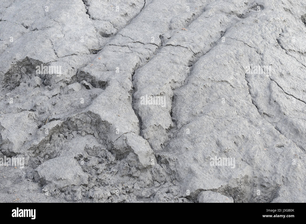 Klumpen von Kalksteinmehl. Textur von Kalksteinmehl. Stockfoto