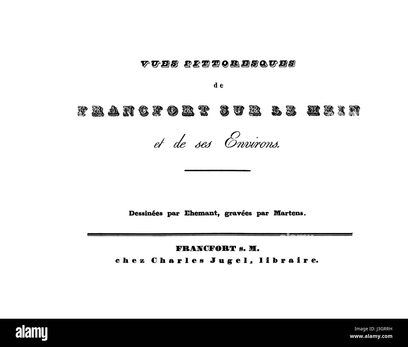 Frankfurt Am Main VPDFSLMEDSE 000a Titelblatt Stockfoto