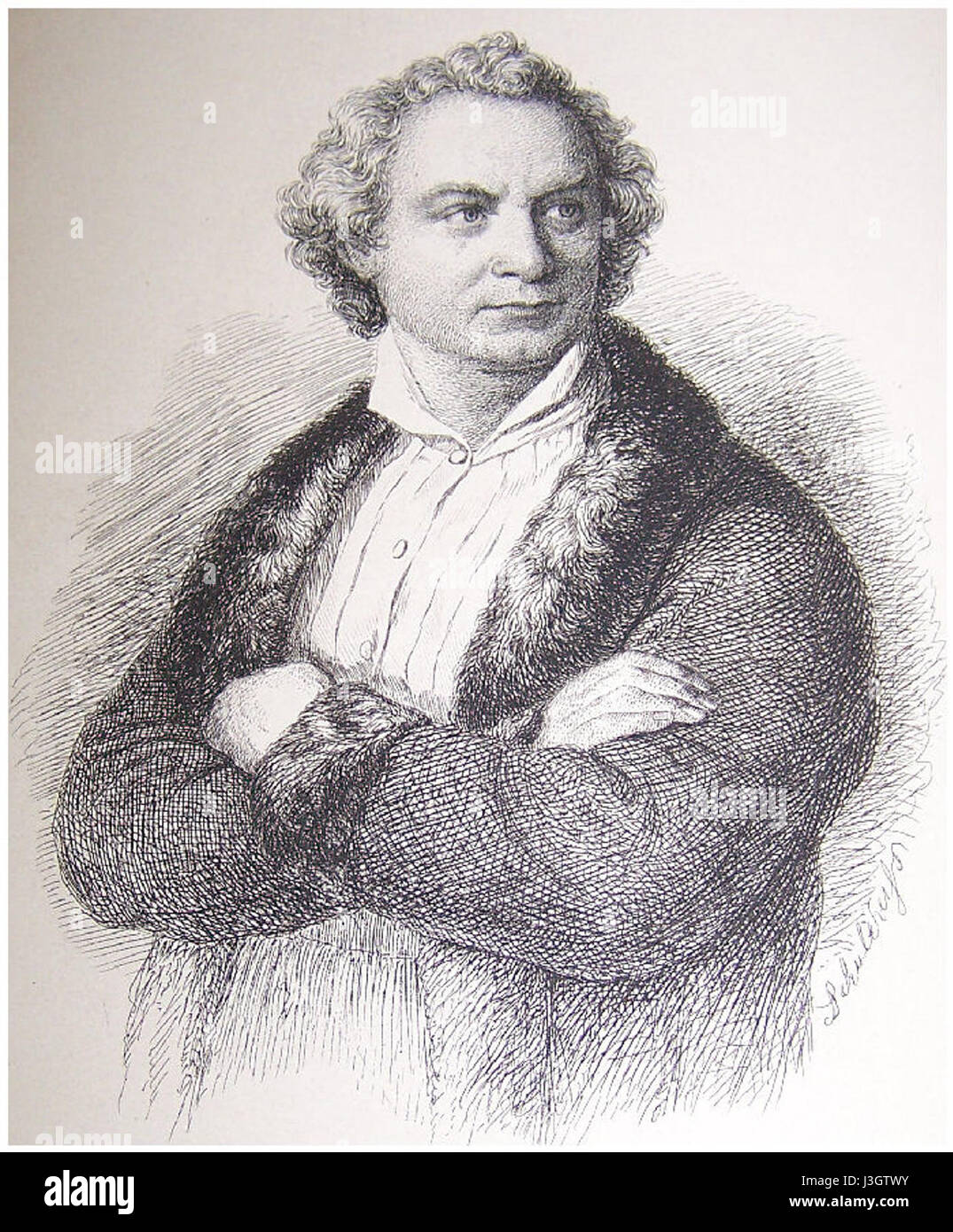 Friedrich von Gaertner war ein deutscher Architekt, der für seinen klassischen Stil und bedeutende Beiträge zur Architektur des 19. Jahrhunderts bekannt war. Sein Werk umfasst bedeutende öffentliche und private Gebäude, die sich durch ihre großen und klassischen Designs auszeichnen. Stockfoto