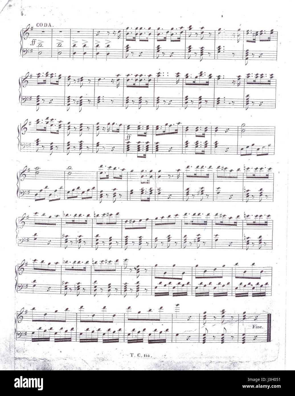 Galop des Tambours, eine musikalische Komposition, war ein lebendiges und energisches Stück, das von Militär- oder Marschkapellen gespielt wurde. Der Titel legt den Schwerpunkt auf Rhythmus und Percussion, mit einem schnellen Tempo, das mit militärischen Zeremonien verbunden ist. Stockfoto