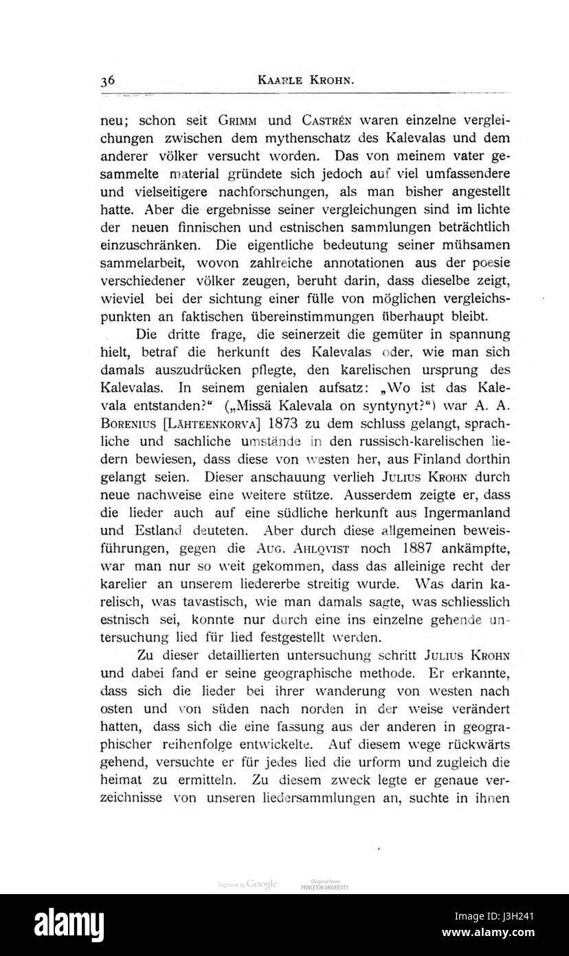 Noch Ugrische Forschungen 10 036 Stockfoto