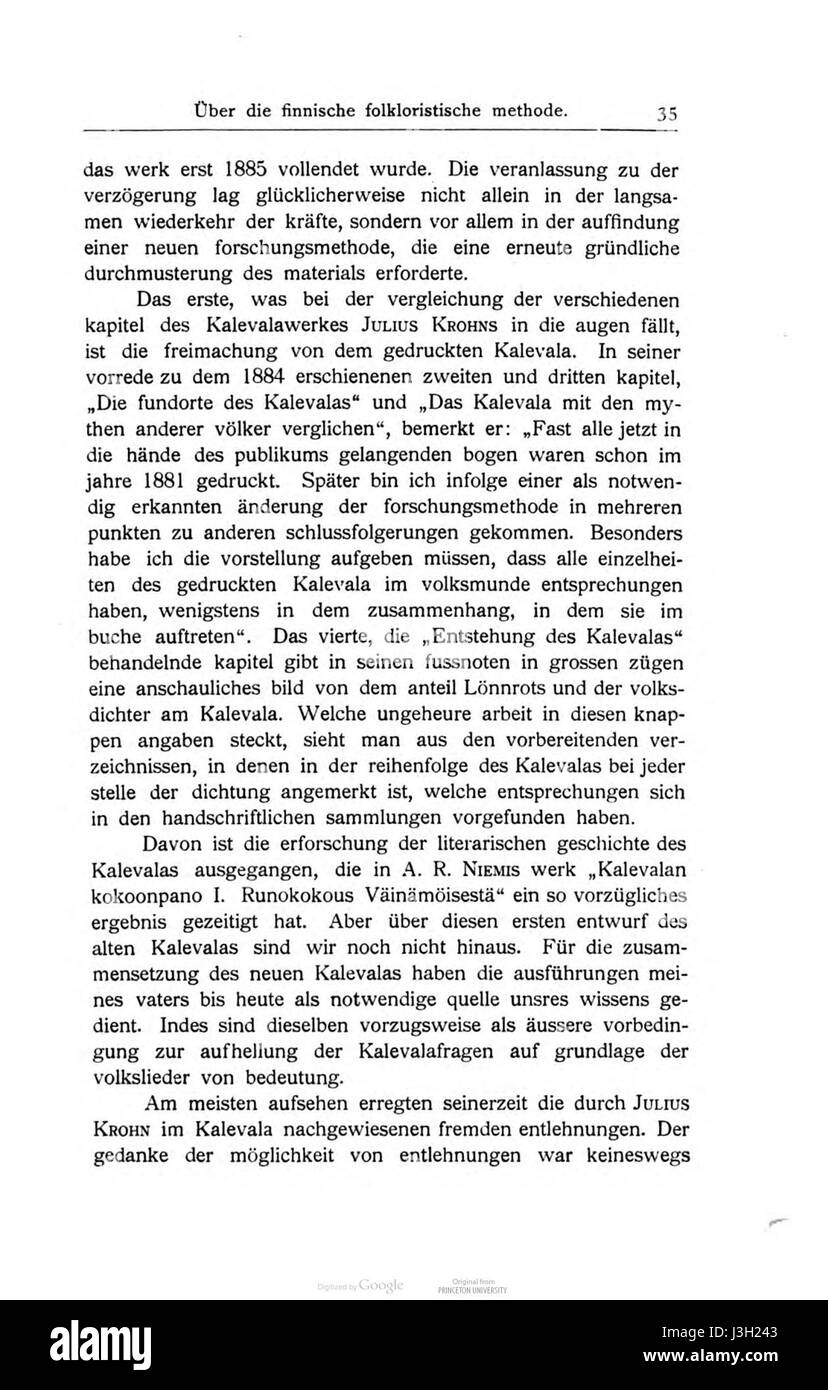 Noch Ugrische Forschungen 10 035 Stockfoto