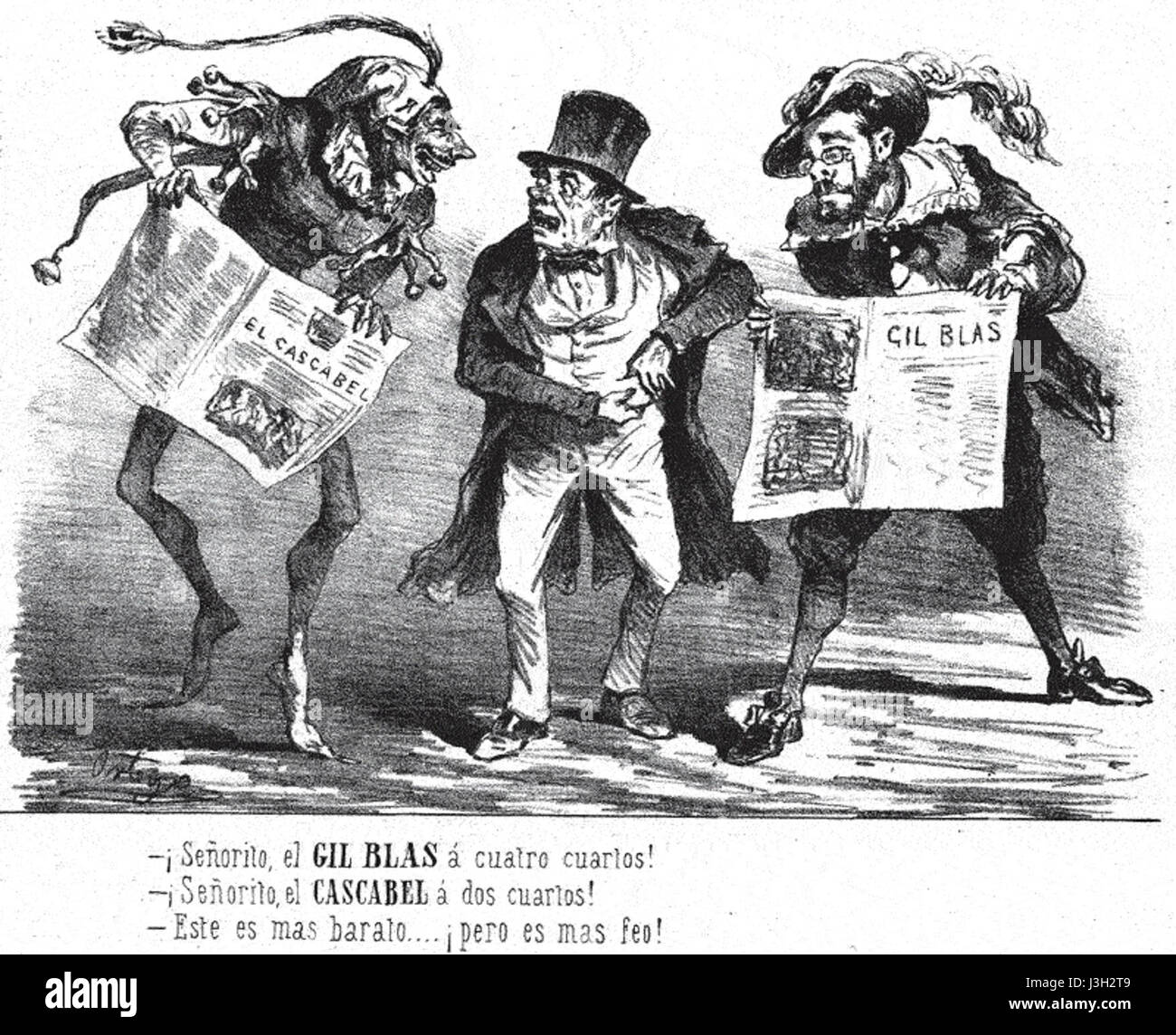 Francisco Ortego Vereda, humor Stockfoto