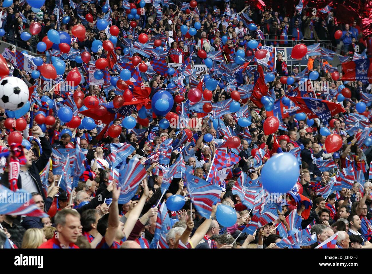 CRYSTAL PALACE FC V MANCHESTER UNITED FC CRYSTAL PALACE FC V MANCHESTER WEMBLEY Stadion LONDON ENGLAND 21. Mai 2016 Stockfoto