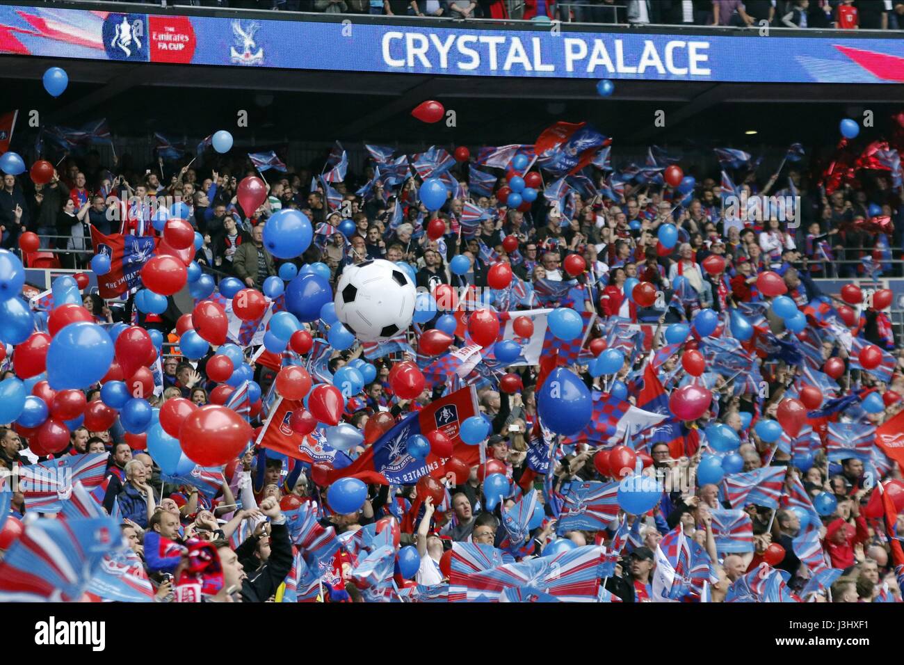 CRYSTAL PALACE FC V MANCHESTER UNITED FC CRYSTAL PALACE FC V MANCHESTER WEMBLEY Stadion LONDON ENGLAND 21. Mai 2016 Stockfoto