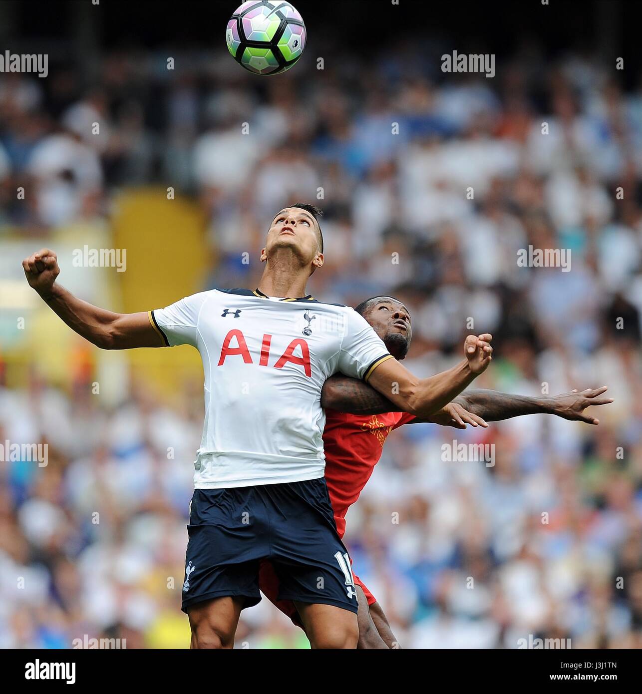 ERIK LAMELA von TOTTENHAM HOTSP TOTTENHAM HOTSPUR V LIVERPOOL WHITE HART LANE Stadion LONDON LONDON ENGLAND 27. August 2016 Stockfoto