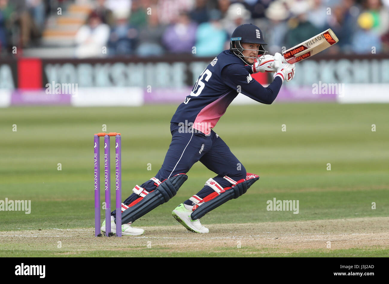 Englands Joe Root während erste Royal London One Day International in The Brightside Ground, Bristol. Stockfoto