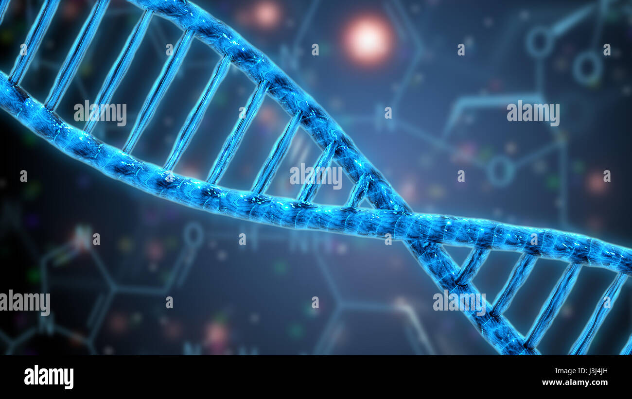 DNA-Helix-Struktur-Genetik-Science-Forschung Stockfoto